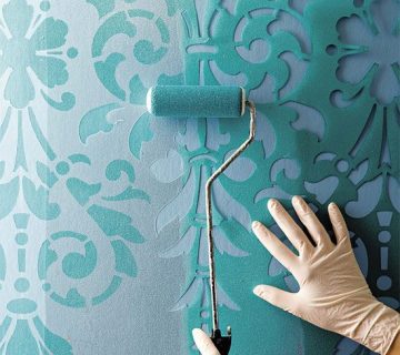 نقاشی مدرن ساختمان و پتینه کاری