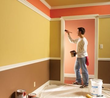 نقاشی ساختمان رنگ روغن